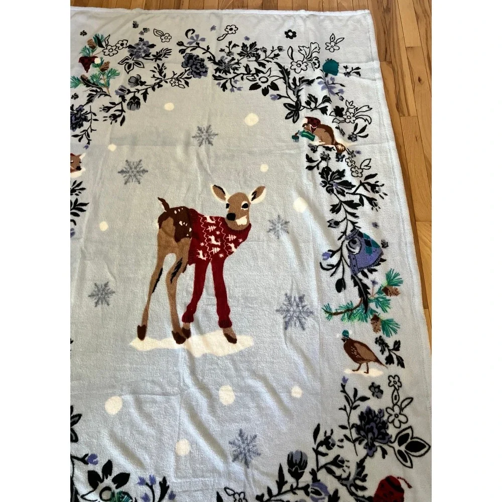 Vera Bradley Throw Blanket in Merry Mischief Snow Day